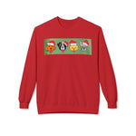 Holiday Festive Dog Design Crewneck Sweatshirt - Unisex Christmas Apparel