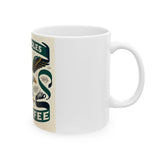 Eagle Lover's Ceramic Mug, 11oz, 15oz, Gift for Birdwatchers, Coffee Enthusiasts, Nature Lovers, Unique Home Decor