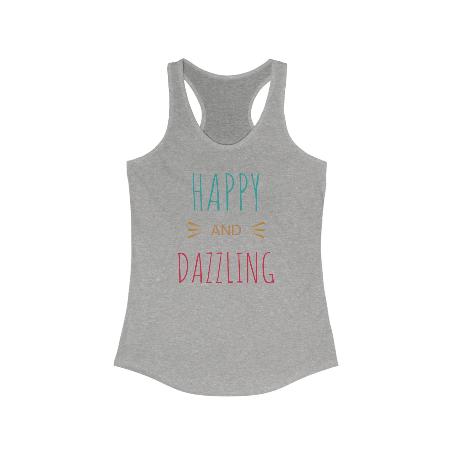 Happy and Dazzling Women’s Racerback Tank Top