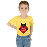 Baby Bodysuit – Black Cat Holding Heart “You’re Purrfect” Infant Onesie (Valentine’s/Newborn Gift)