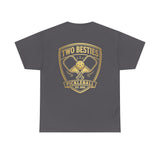 Two Besties Pickleball Badge Tee — Matching Friends Pickleball Shirt