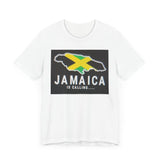 Jamaica Is Calling Unisex Jersey Tee - Casual Summer Vibe
