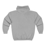 Full Zip Hooded Sweatshirt - Soft and Durable with Kangaroo Pockets and Drawstring Hood