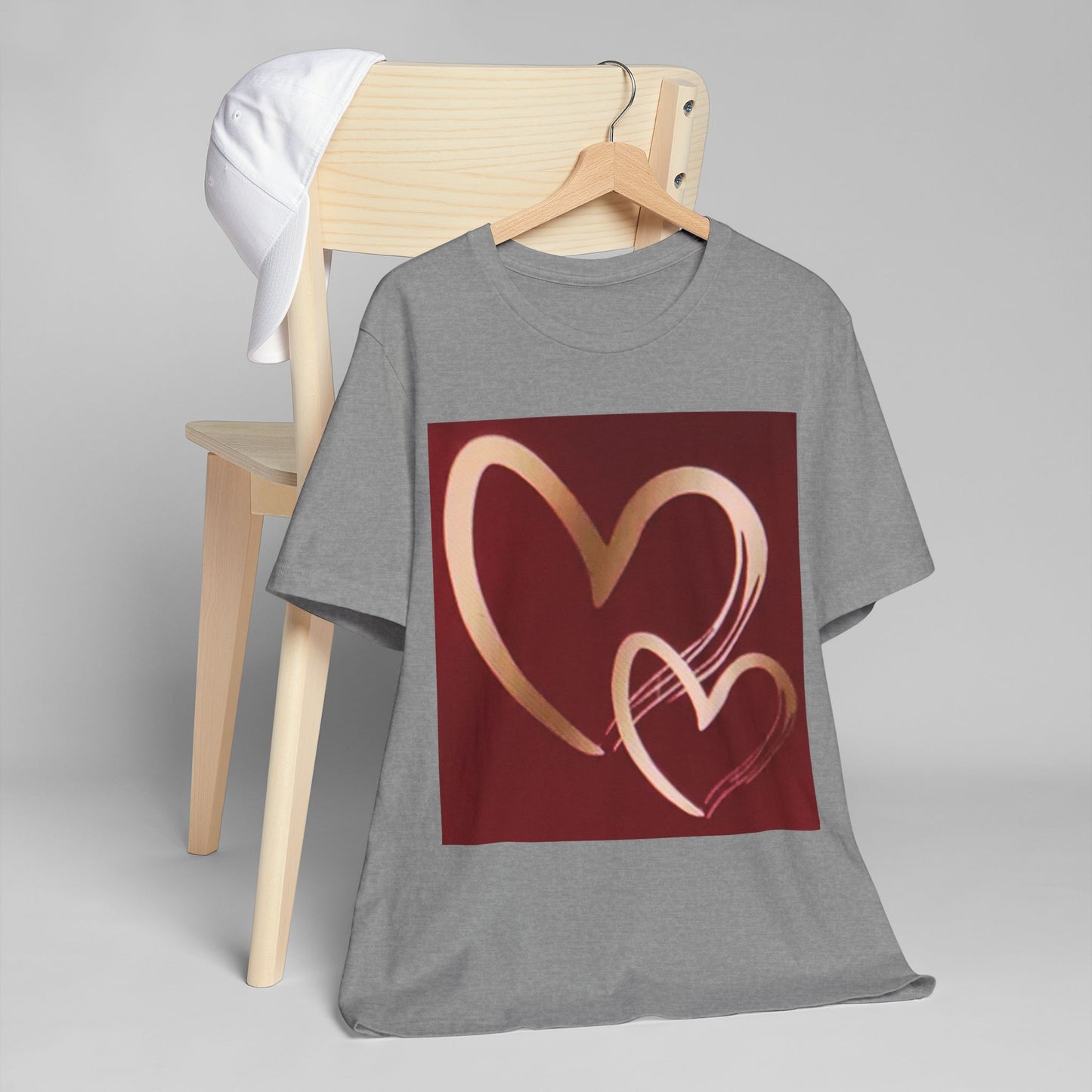 Love Heart Unisex Jersey T-Shirt - Perfect for Valentine's Day & Everyday Wear