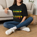 One Love T-Shirt — Bold Reggae Stripe Graphic Tee