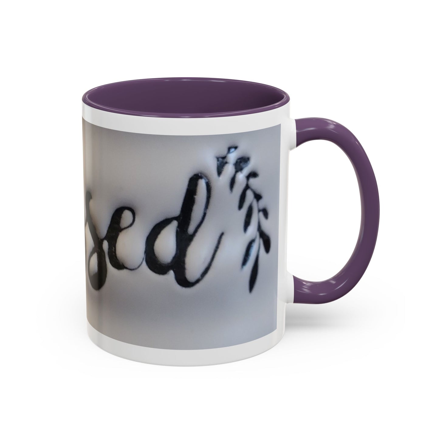 Blessed Accent Coffee Mug - 11oz & 15oz | Positive Vibes for Every Sip