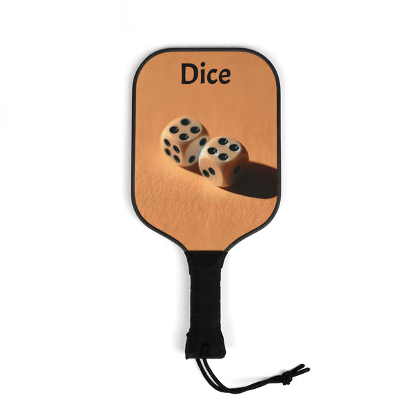 Pickleball Paddle Set - Fun Sports Gear for Pickleball Lovers, Ideal for Game Days, Gifts, Outdoor Activities, Dice Design