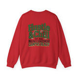 Hustle & Chill Crewneck Sweatshirt — Campus Streetwear Graphic Pullover