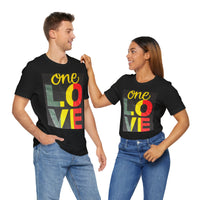 ONE LOVE Unisex Jersey Short Sleeve Tee