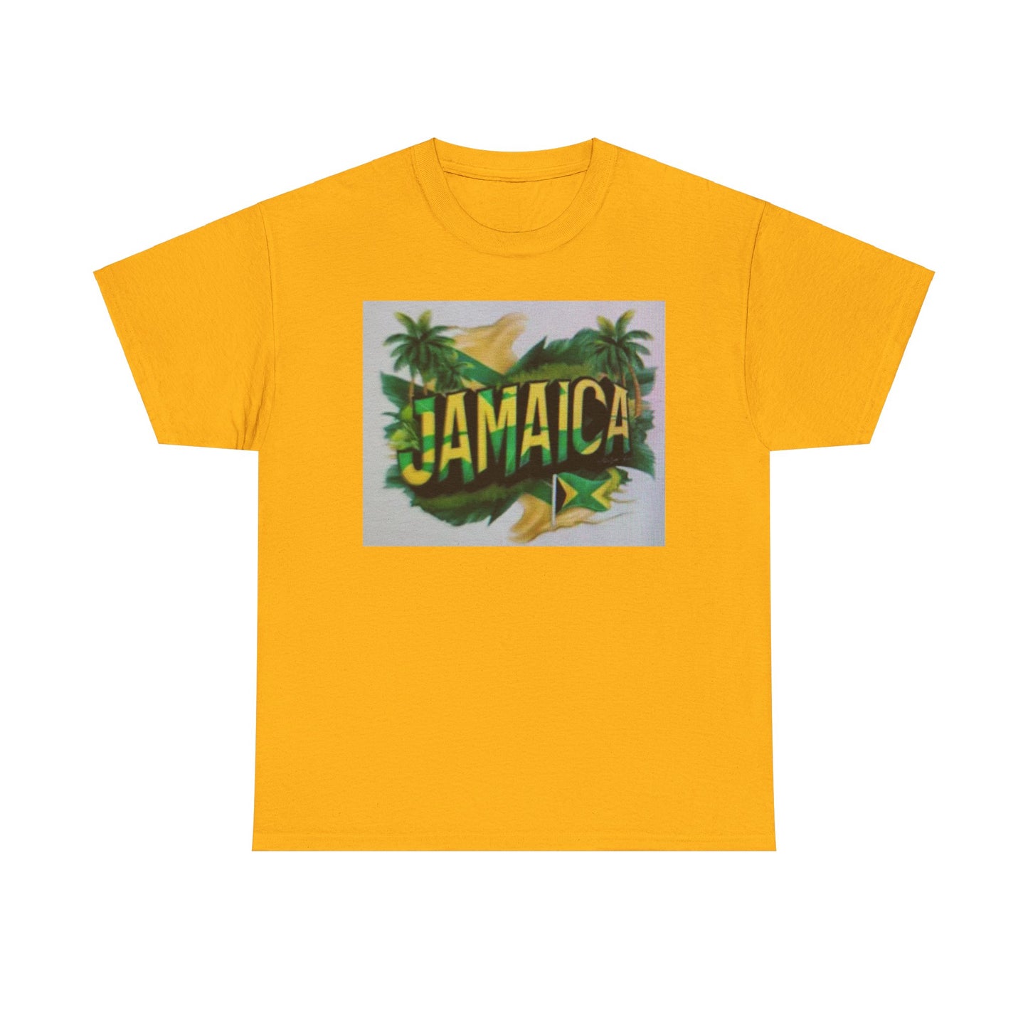 Jamaican Paradise Unisex Heavy Cotton Tee - Tropical Vibe T-Shirt