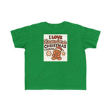 I Love Grandma Christmas Cookies Toddler Tee | Gingerbread Holiday Shirt