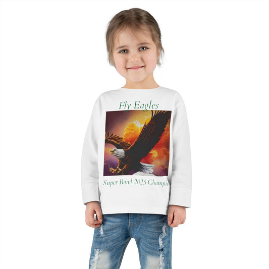 Eagles Super Bowl 2025 Champions Toddler Tee
