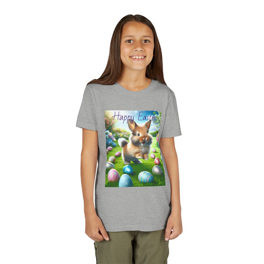 Easter Bunny Youth Tee, Spring T-Shirt for Kids