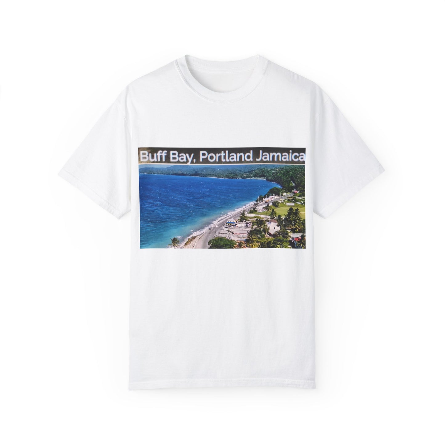 Buff Bay, Portland Jamaica Unisex Garment-Dyed T-Shirt | Casual Beach Aesthetic