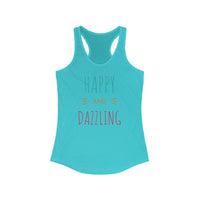 Happy and Dazzling Women’s Racerback Tank Top
