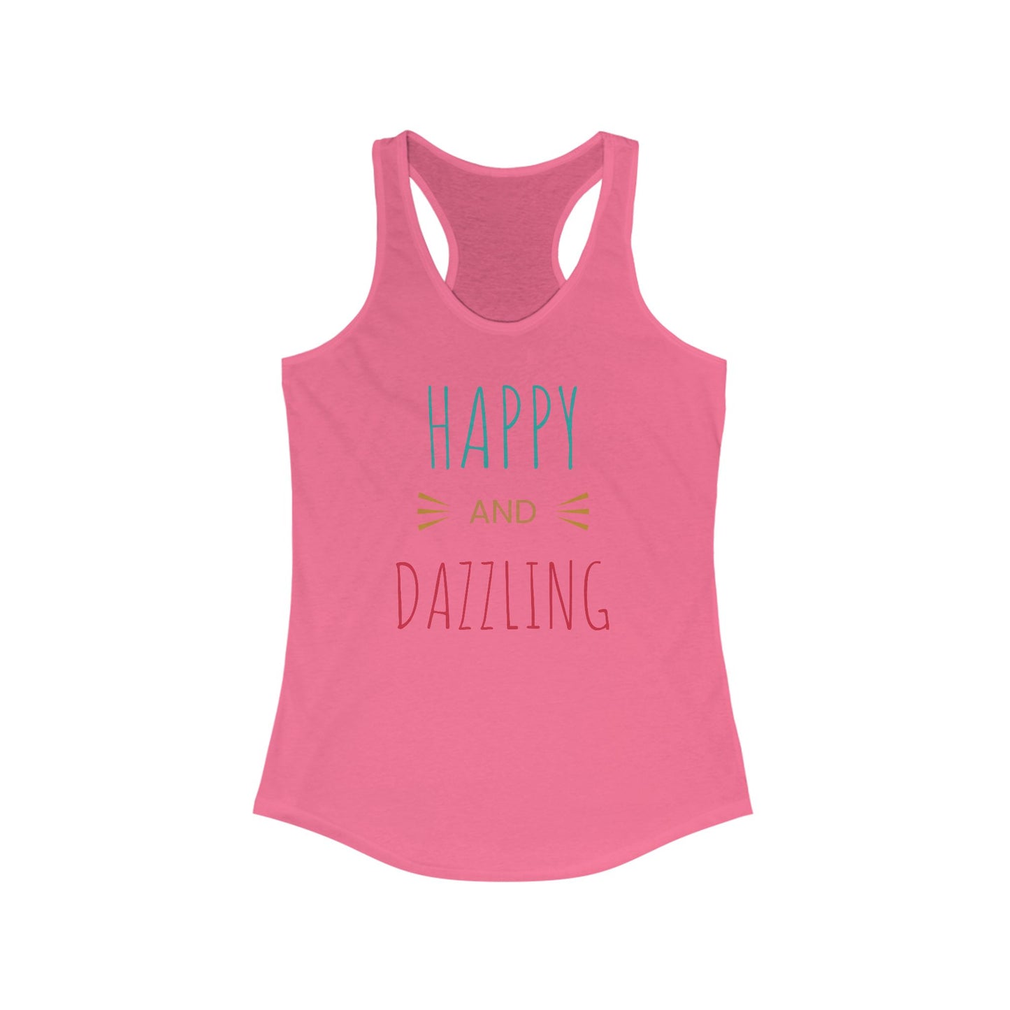 Happy and Dazzling Women’s Racerback Tank Top