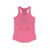 Happy and Dazzling Women’s Racerback Tank Top