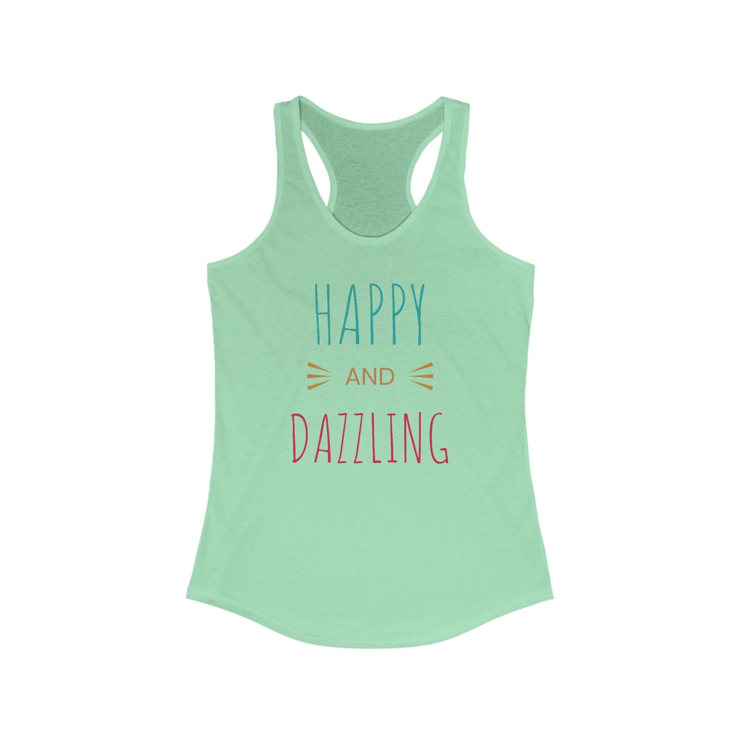 Happy and Dazzling Women’s Racerback Tank Top