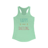 Happy and Dazzling Women’s Racerback Tank Top