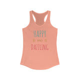 Happy and Dazzling Women’s Racerback Tank Top