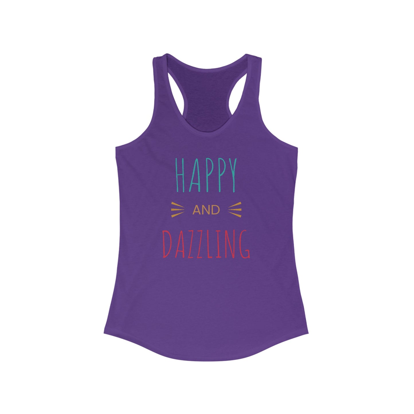 Happy and Dazzling Women’s Racerback Tank Top