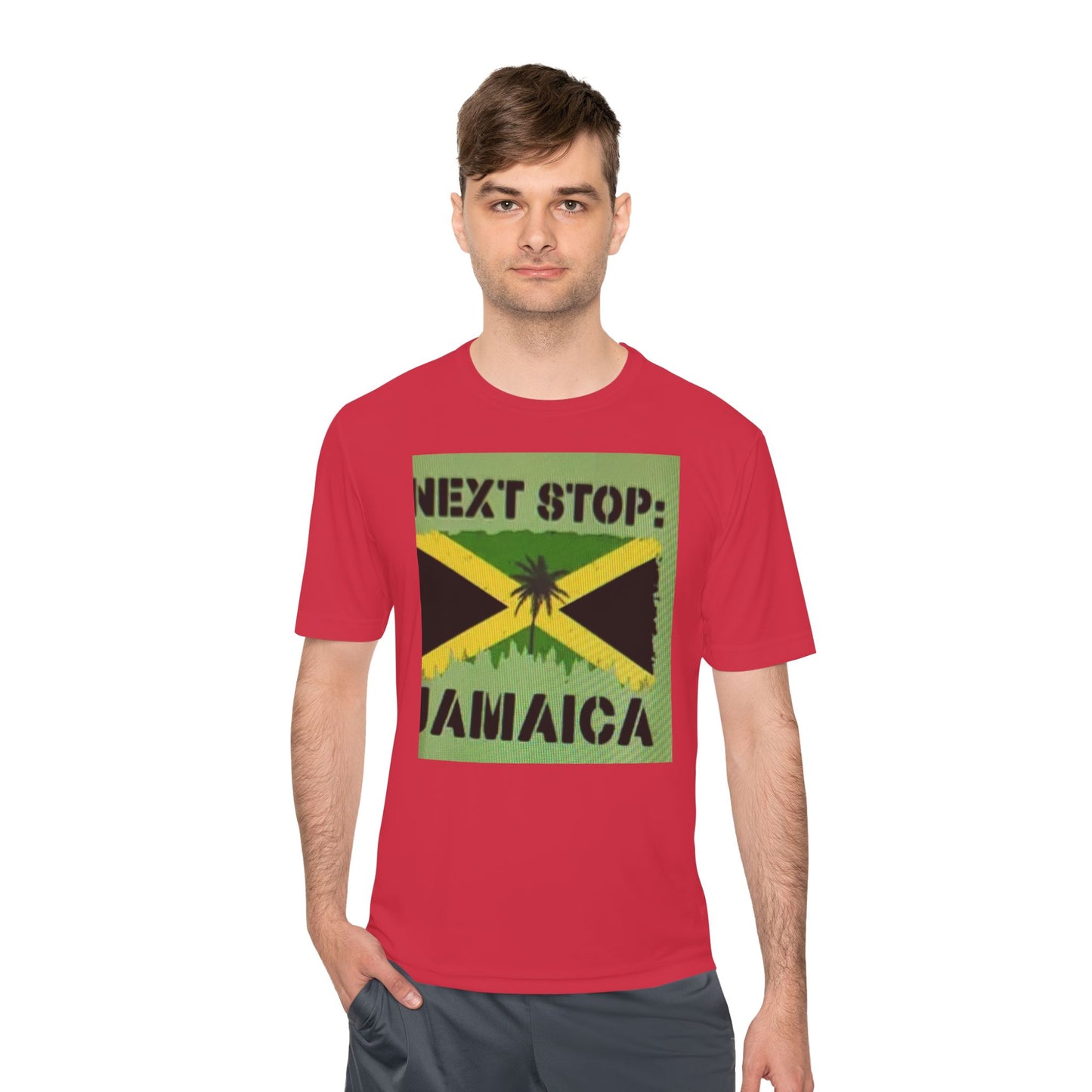 Jamaica Next Stop Unisex Moisture Wicking Tee