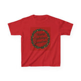 Kids Tee - "Happy Holidays Grandma" Christmas Wreath