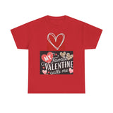 Valentine’s Day Tee — “My Favorite Valentine Calls Me” Heart Graphic Shirt