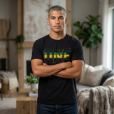 One Love T-Shirt — Bold Reggae Stripe Graphic Tee
