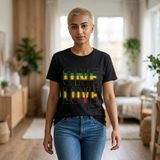 One Love T-Shirt — Bold Reggae Stripe Graphic Tee