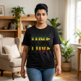 One Love T-Shirt — Bold Reggae Stripe Graphic Tee