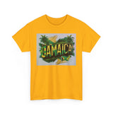 Jamaican Paradise Unisex Heavy Cotton Tee - Tropical Vibe T-Shirt