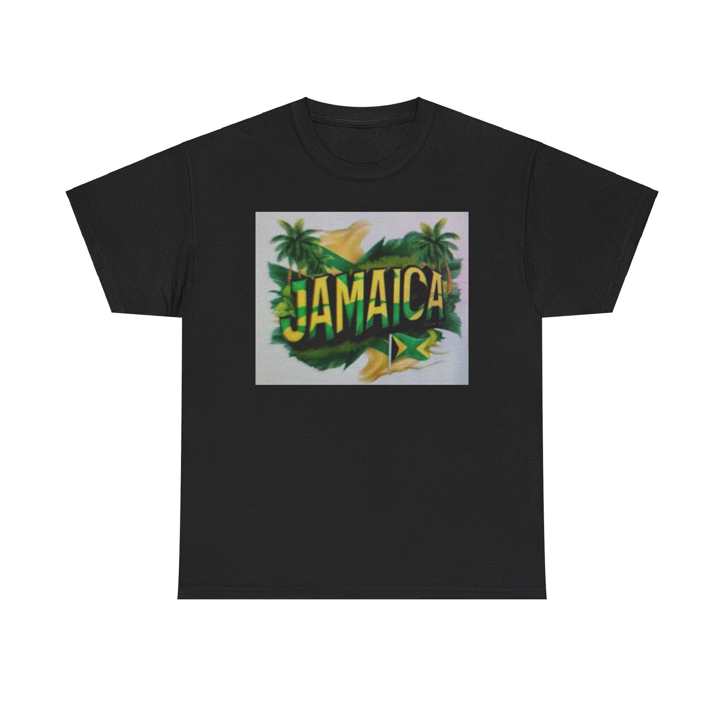 Jamaican Paradise Unisex Heavy Cotton Tee - Tropical Vibe T-Shirt
