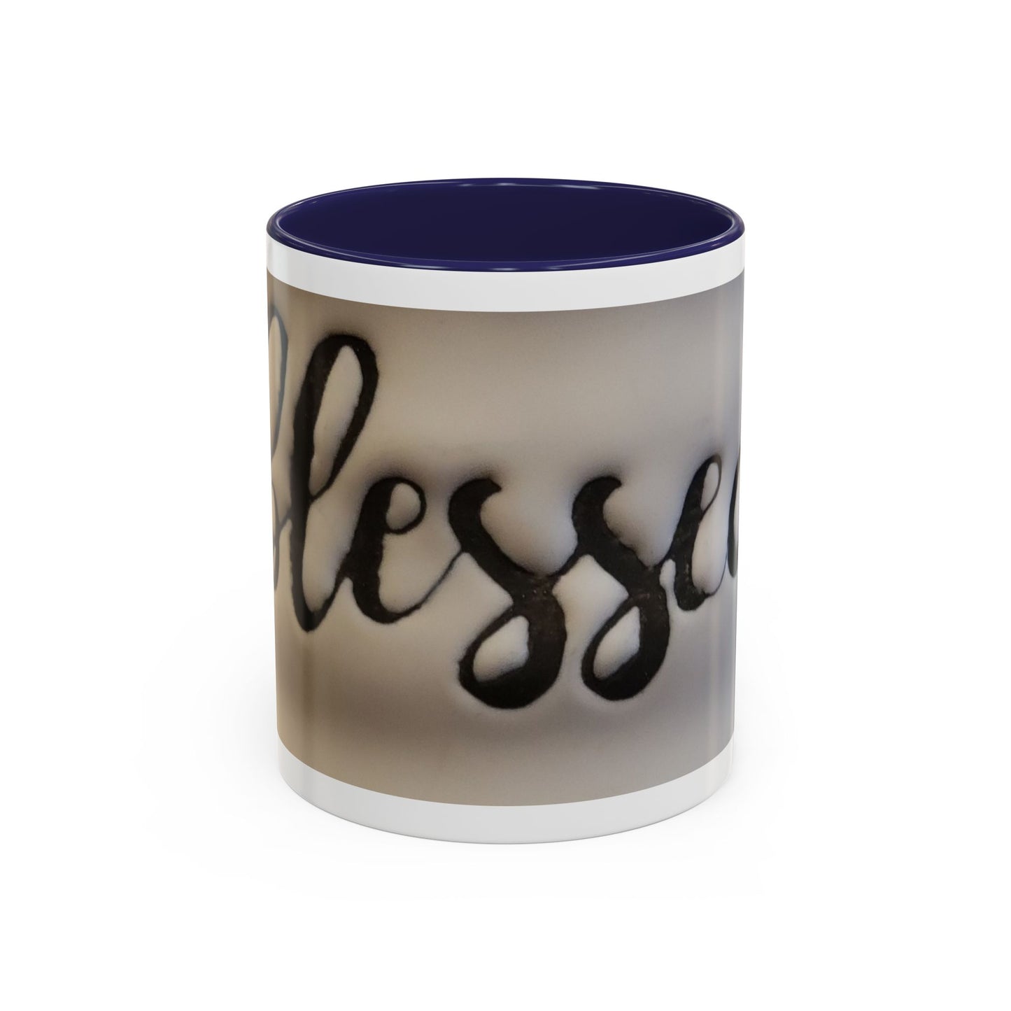 Blessed Accent Coffee Mug - 11oz & 15oz | Positive Vibes for Every Sip