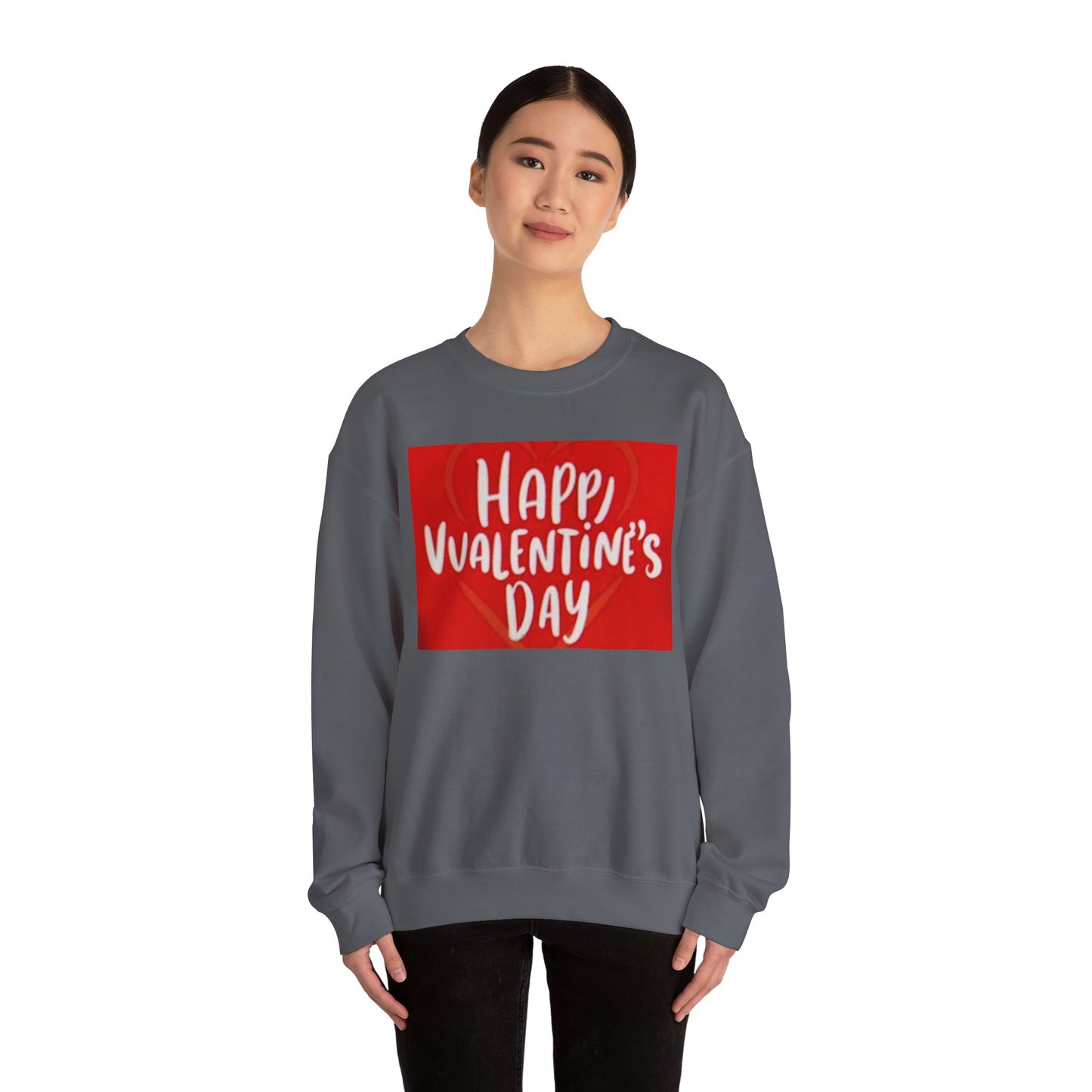 Happy Valentine's Day Unisex Crewneck Sweatshirt