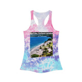 View of Buff Bay, Portland, JamaicaTie Dye Racerback Tank Top - Colorful Beach Vibes for Summer Fun