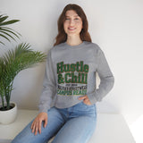 Hustle & Chill Crewneck Sweatshirt — Campus Streetwear Graphic Pullover