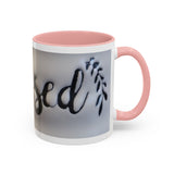 Blessed Accent Coffee Mug - 11oz & 15oz | Positive Vibes for Every Sip