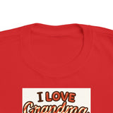I Love Grandma Christmas Cookies Toddler Tee | Gingerbread Holiday Shirt