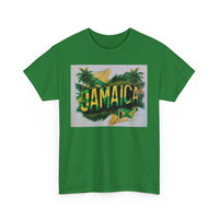 Jamaican Paradise Unisex Heavy Cotton Tee - Tropical Vibe T-Shirt