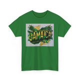 Jamaican Paradise Unisex Heavy Cotton Tee - Tropical Vibe T-Shirt