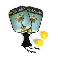 MALVIA'S Pickleball Club Kit with custom paddle set, perfect gift for a thrilling pickleball championship match.