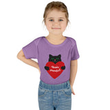 Baby Bodysuit – Black Cat Holding Heart “You’re Purrfect” Infant Onesie (Valentine’s/Newborn Gift)