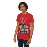 Valentine’s Day Tee — “My Favorite Valentine Calls Me” Heart Graphic Shirt