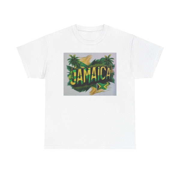 Jamaican Paradise Unisex Heavy Cotton Tee - Tropical Vibe T-Shirt
