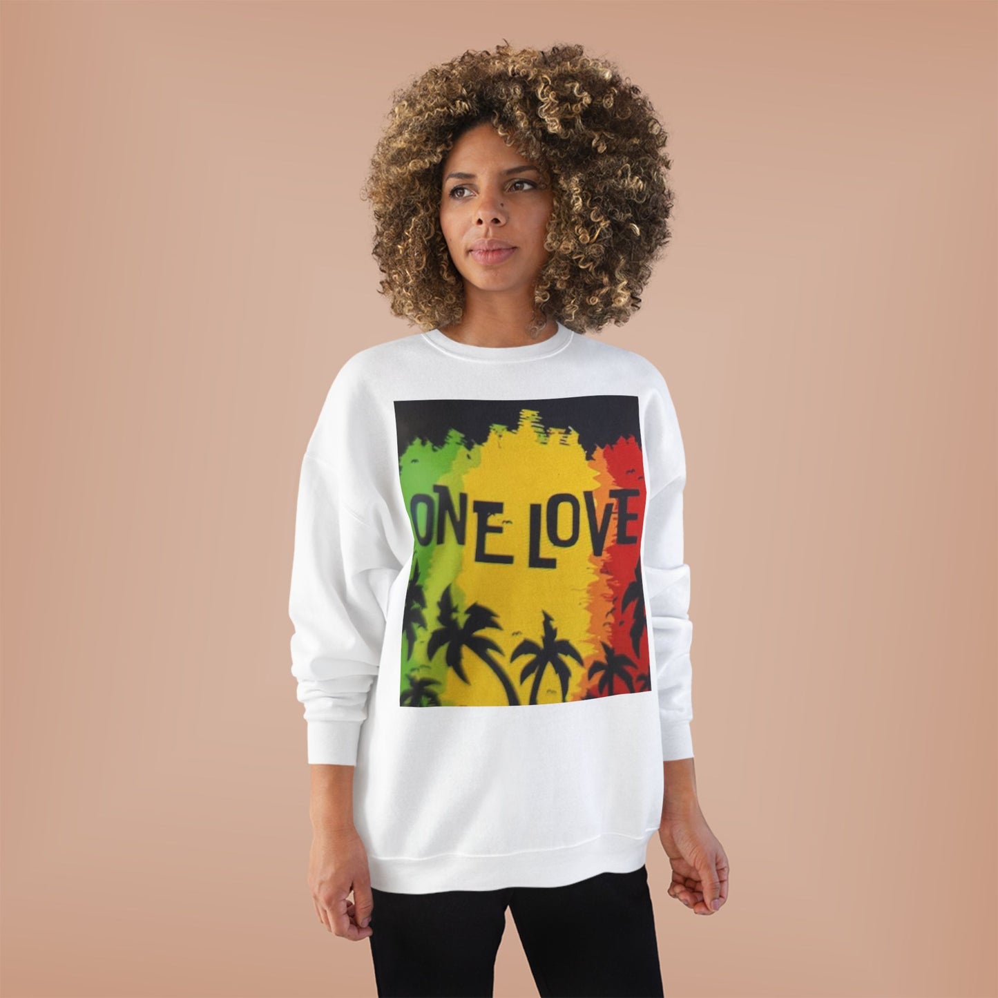 Jamaica One Love Unisex EcoSmart® Crewneck Sweatshirt