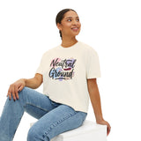 Neutral Ground Boxy Tee — Women's Cropped Graphic Shirt