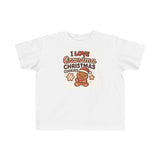 I Love Grandma Christmas Cookies Toddler Tee | Gingerbread Holiday Shirt