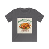 I'm Thankful for my grandma - Happy Thanksgiving 2025! Kids Softstyle Tee