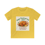 I'm Thankful for my grandma - Happy Thanksgiving 2025! Kids Softstyle Tee